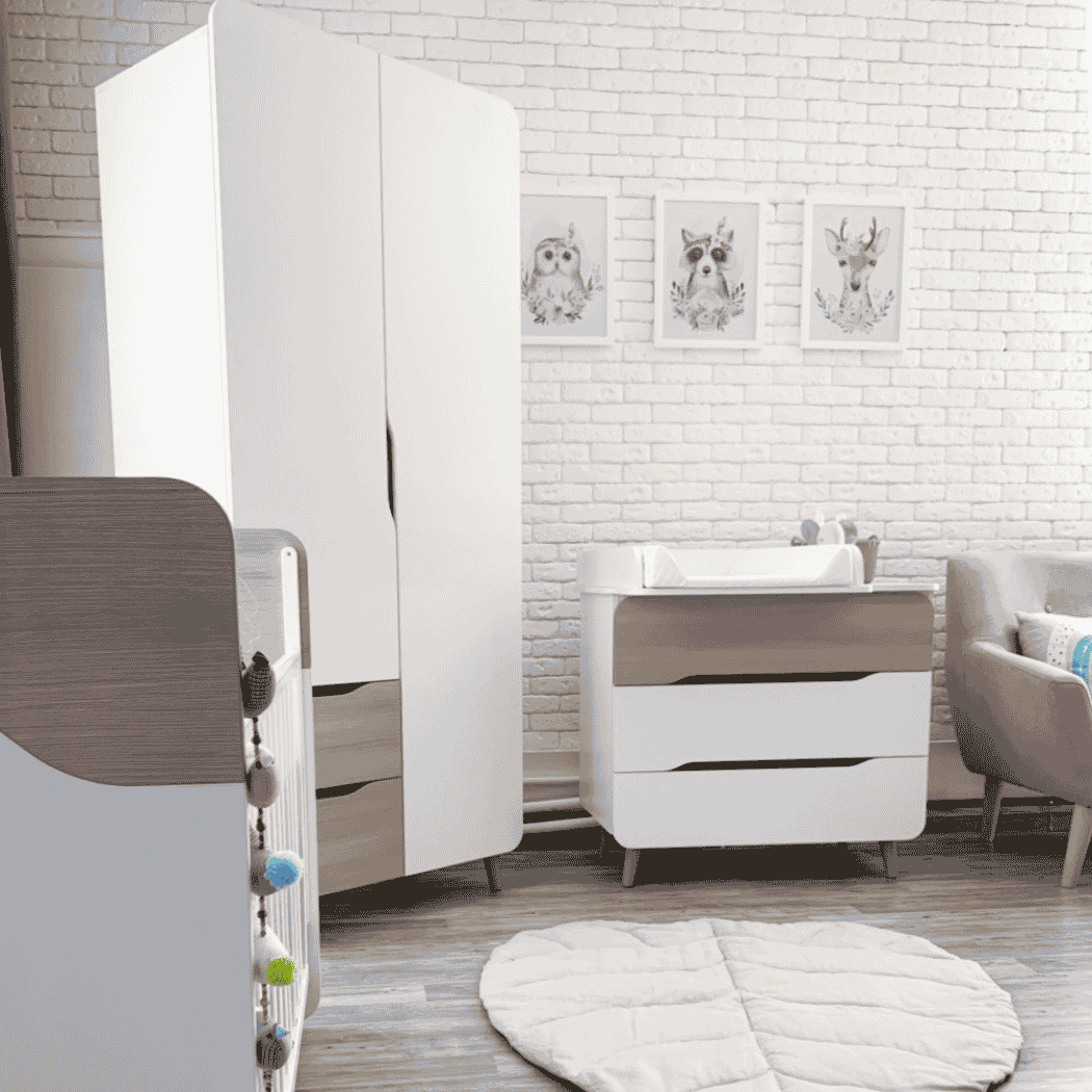 Přebalovací pult odnímatelný Úzký 600 Gekko Kids, Bílá